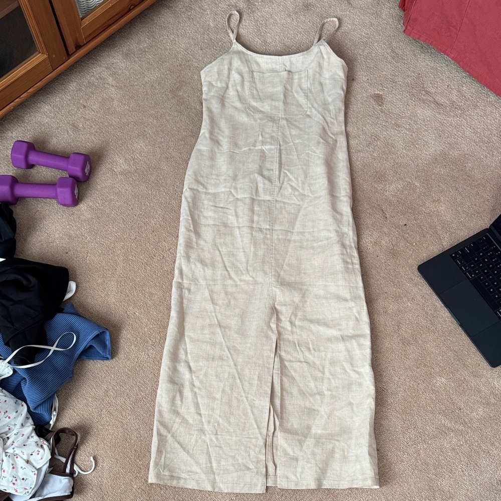 Chic Beige Maxi Dress